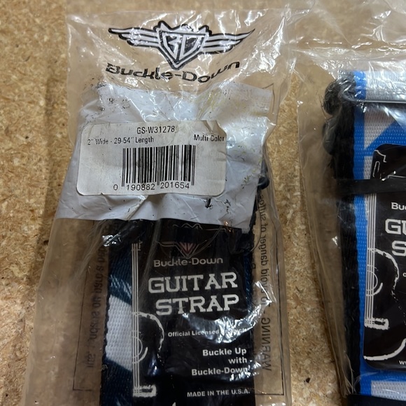 Buckle Down Guitar Strap Swag Kiss Buckle-Down Styles Lot Brand New Accessories - Picture 6 of 8